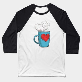 Love Coffe cup Baseball T-Shirt